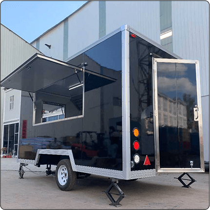 Stylish Black Food Trailer