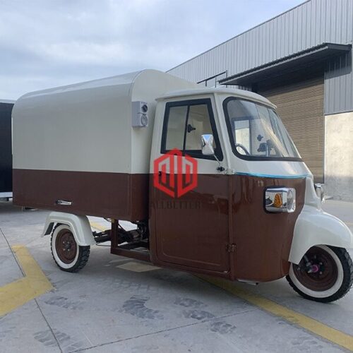 Retro Piaggio Electric Food Truck