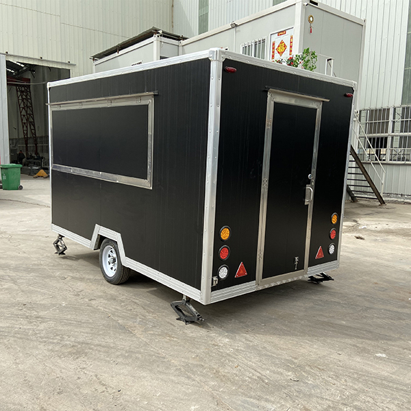 Stylish Black Square Food Trailer