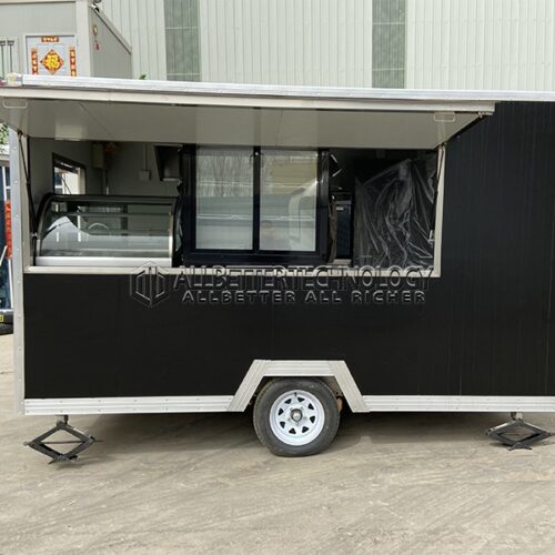 Stylish Black Square Food Trailer