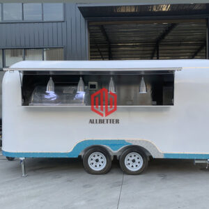 5m White Airstream Food Trailer