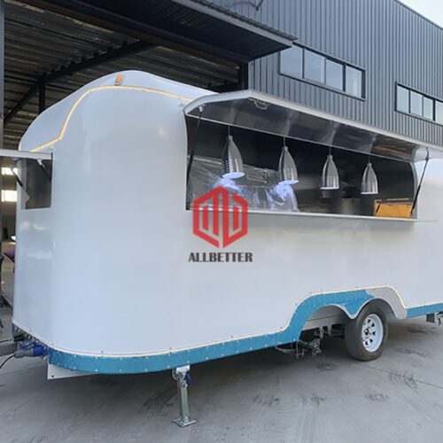 5m White Airstream Food Trailer