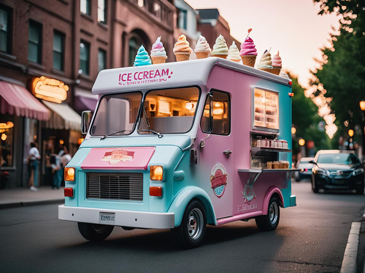 Electric Ice Cream Food Truck