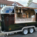 Black Airstream Coffee Food Trailer