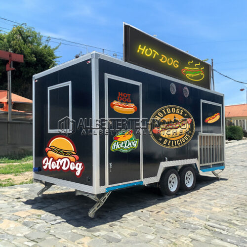 Black Fence Square Food Trailer