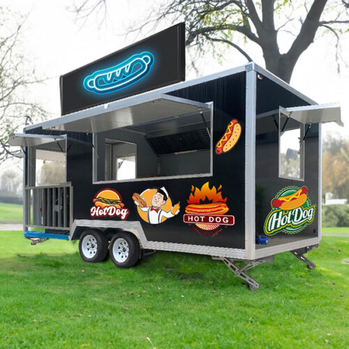 Black Fence Square Food Trailer
