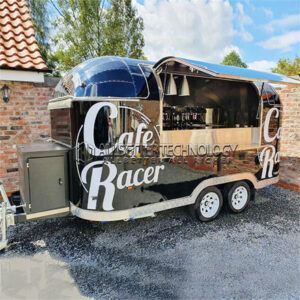 Blcak Airstream Food Trailer