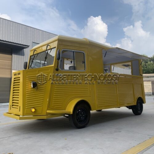 High Quality Yellow Retro Food Truck
