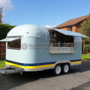 Light Blue Airstream Food Trailer