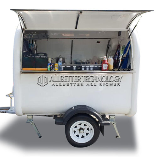 White Small Round Trailer