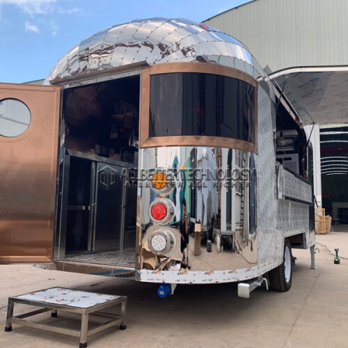 Bronze Mirror Square Food Trailer
