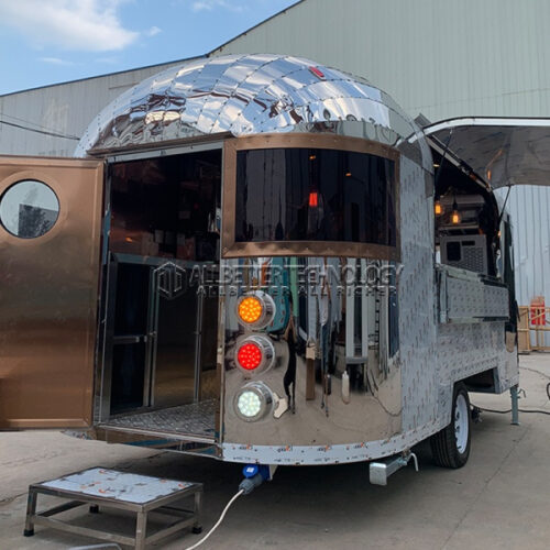 Bronze Mirror Square Food Trailer