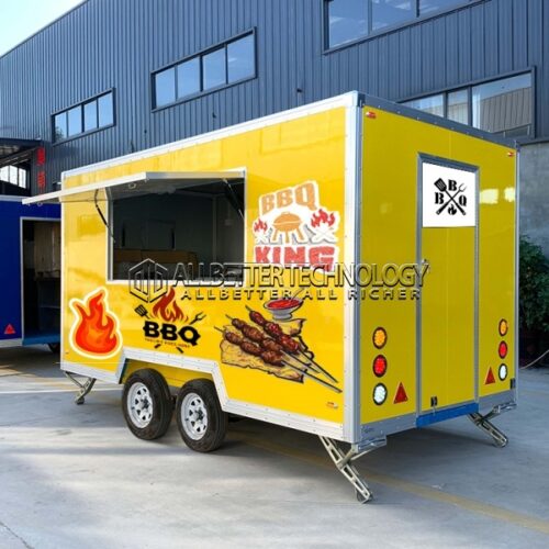 13FT Yellow Square Food Trailer