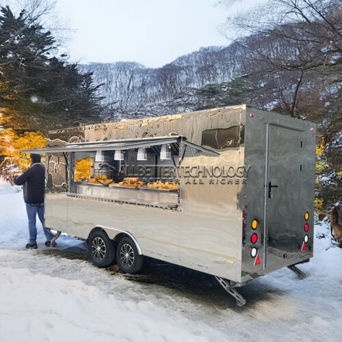 13FT Mirror Square Food Trailer