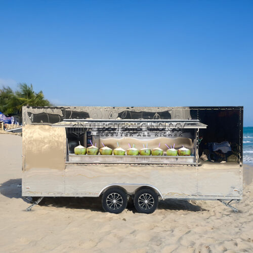 13FT Mirror Square Food Trailer
