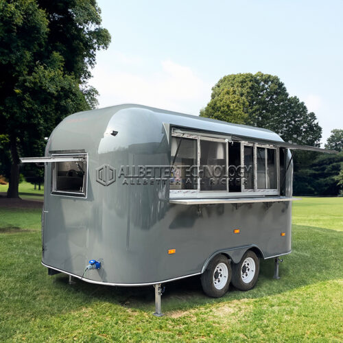 13FT Grey Airstream Food Trailer for Coffee1