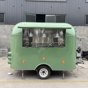 8.5FT Matte Green Airstream Food Trailer