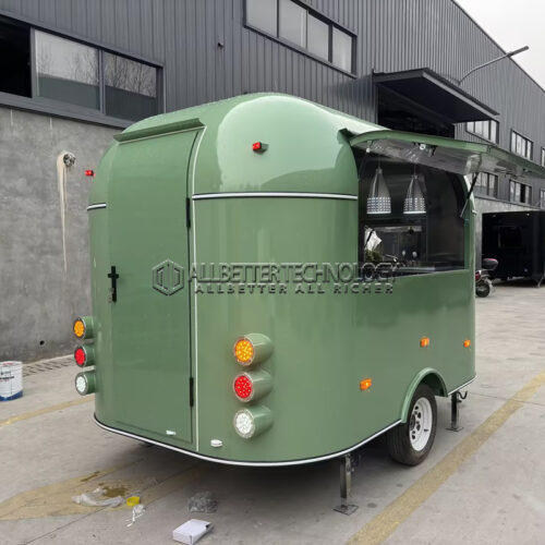 8.5FT Matte Green Airstream Food Trailer