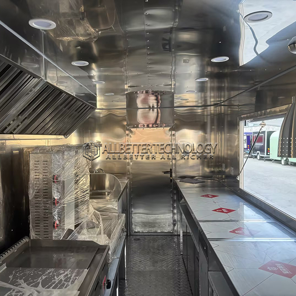 16.5FT Black Single Window Square Food Trailer