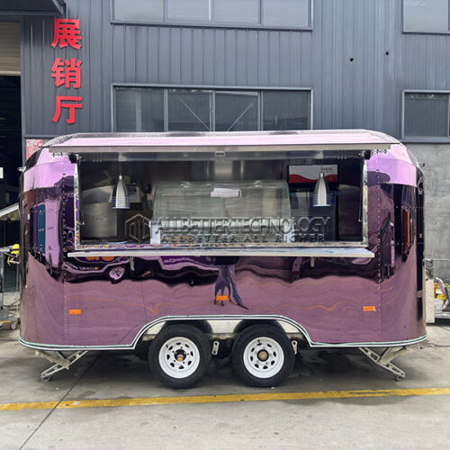 13ft purple airstream food trailer
