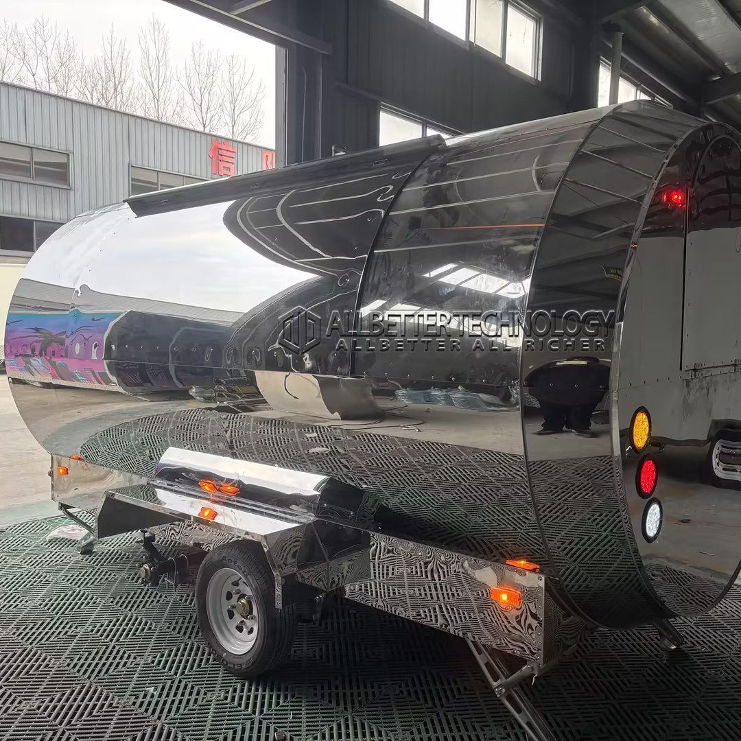 13FT Mirror Single Window Airstream Food Trailer6