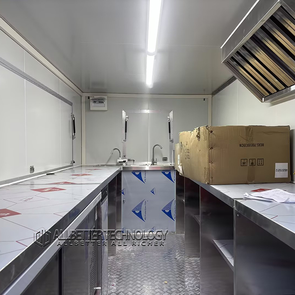 13FT Red Single Window Square Food Trailer