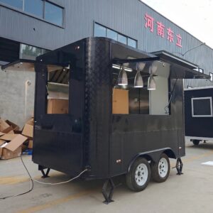 10FT Black Square Food Trailer