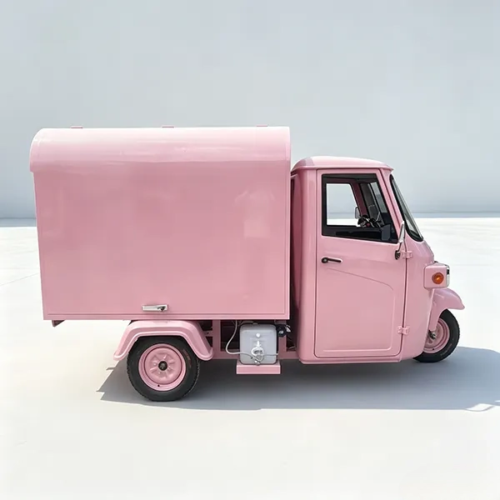 10.8FT Pink Piaggio Food Truck