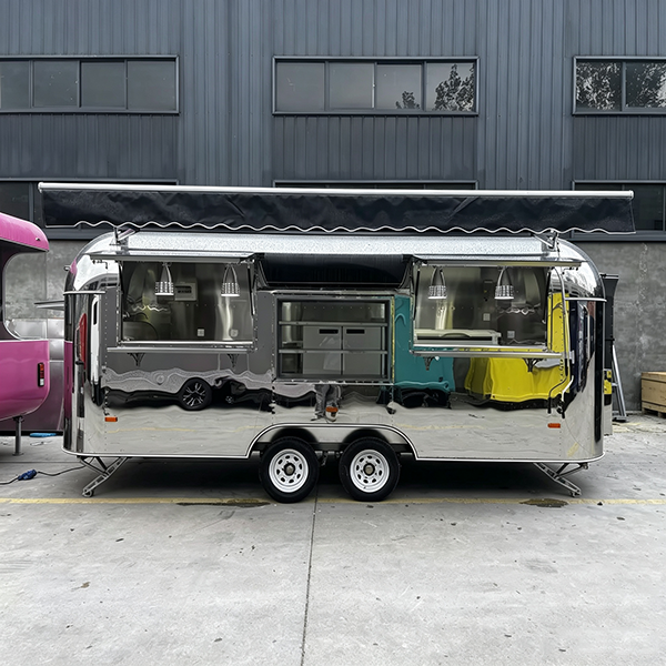 13FT Mirror Double Window Airstream Food Trailer