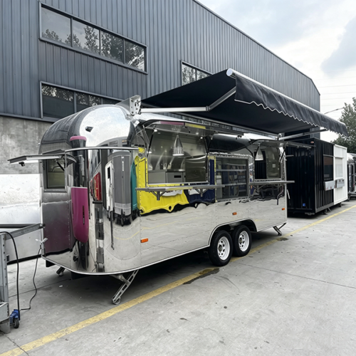 13FT Mirror Double Window Airstream Food Trailer