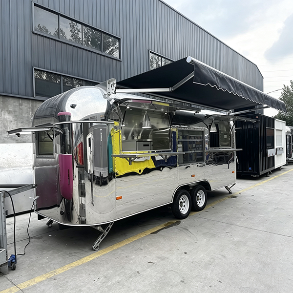 13FT Mirror Double Window Airstream Food Trailer