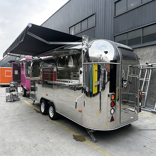 13FT Mirror Double Window Airstream Food Trailer