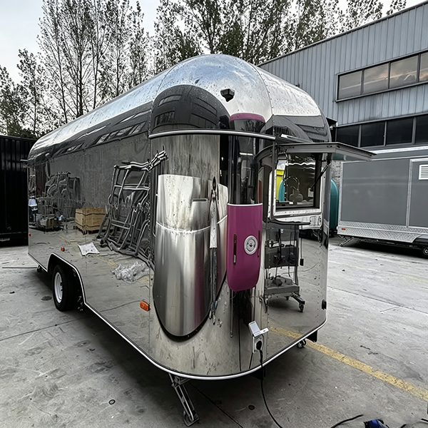 13FT Mirror Double Window Airstream Food Trailer