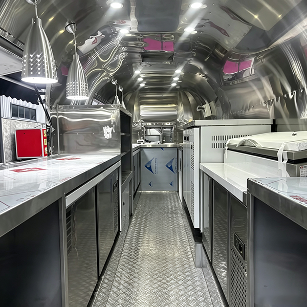 13FT Mirror Double Window Airstream Food Trailer