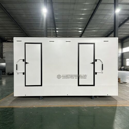 17FT White 2 Station Luxury Toilet Trailer
