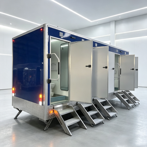 18FT 5 Station Blue Restroom Trailer