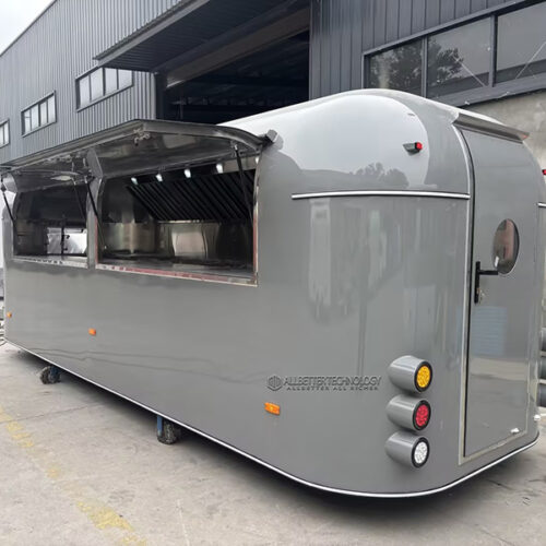 19.7FT Grey Single Window Airstream Food Trailer