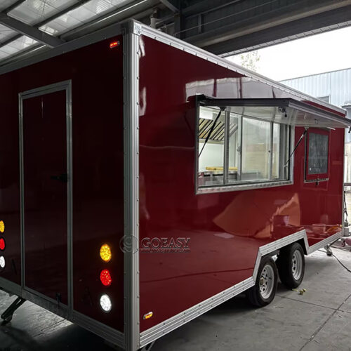 16.4FT Double Window Square Food Trailer