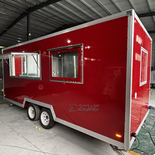 16.4FT Double Window Square Food Trailer