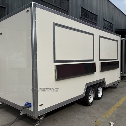 16.5FT Double Window Square Food Trailer