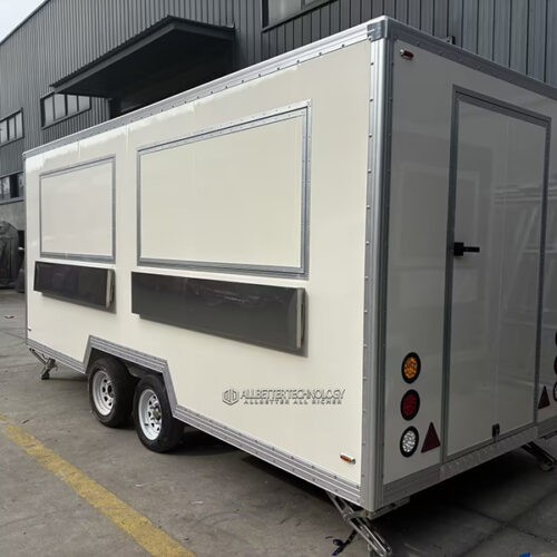 16.5FT Double Window Square Food Trailer
