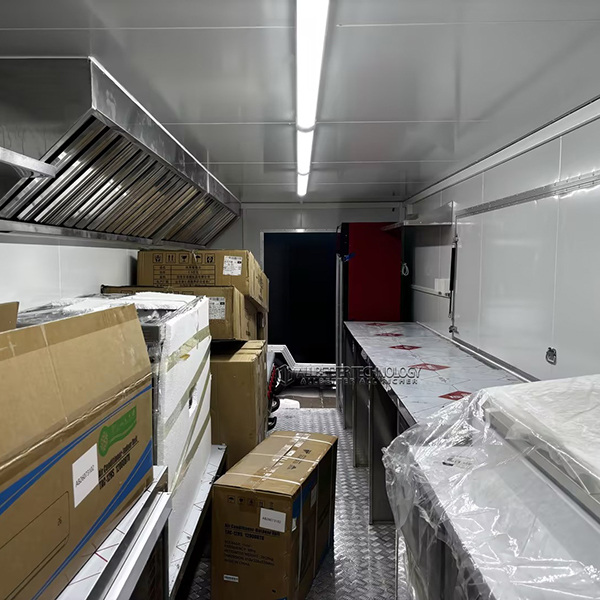21.3FT Single Window Square Food Trailer Large Commercial Mobile Food Truck