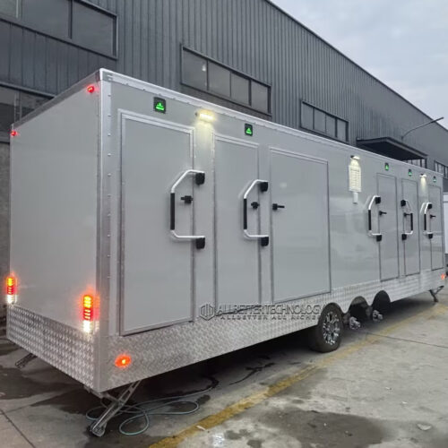 23.6ft 6-Station Restroom Trailer with Accessible Lift