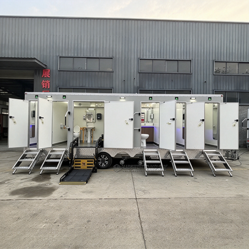 23.6ft 6-Station Restroom Trailer with Accessible Lift